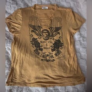 Rebels Mustard Freedom Graphic Tee